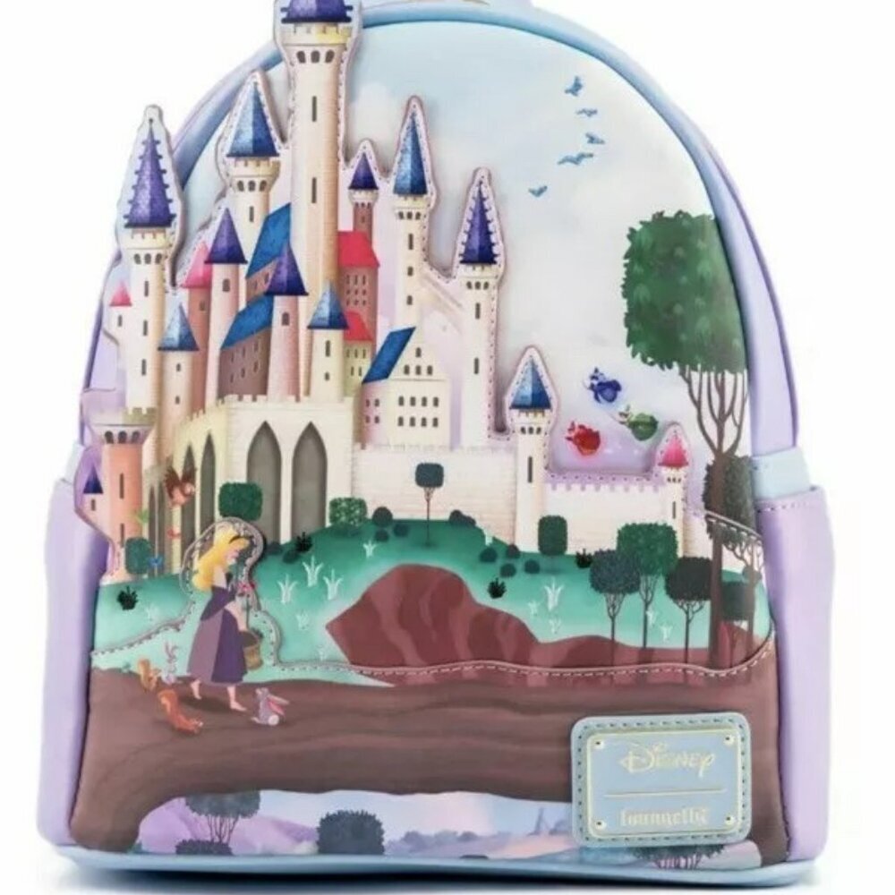Loungefly Disney Princess Castle Series Sleeping Beauty Backpack NWT​​
